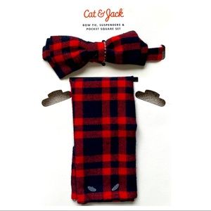⧓👦🏽 NWT Cat & Jack Toddler Bow Tie and Pocket Square